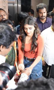 Sreeleela Inaugurates Girlfriend Mandi Restaurant Banjara Hills Photos