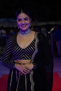 Actress Sreemukhi Pics @ Bholaa Shankar Pre Release