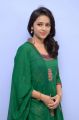 Beautiful Tamil Actress Sree Divya Images in Green Churidar