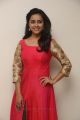 Actress Sri Divya in Dark Pink Long Dress Photos