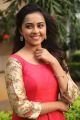 Actress Sri Divya in Red Long Dress Photos