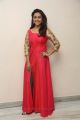 Actress Sree Divya in Red Long Dress Photos