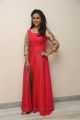 Actress Sree Divya in Red Long Dress Photos