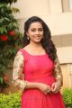 Tamil Actress Sri Divya in Red Long Dress Photos