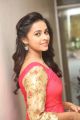 Actress Sri Divya in Dark Pink Long Dress Photos