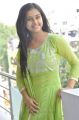 Shree Divya in Green Dress at Mallela Teeramlo Sirimalle Puvvu Press Meet