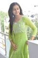 Sri Divya in Green Dress at Mallela Teeramlo Sirimalle Puvvu Press Meet