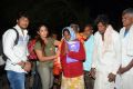 Sri Reddy (Aaptha Trust Director) distributes Blankets for orphans at Sai Baba Temple, Punjagutta, Hyderabad