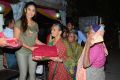 Sri Reddy (Aaptha Trust Director) distributes Blankets for orphans at Sai Baba Temple, Punjagutta, Hyderabad