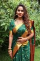 Telugu Actress Sri Reddy in Silk Saree Photos