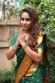 Telugu Actress Sri Reddy in Silk Saree Photos