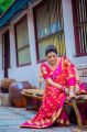 Actress Sreemukhi Saree Photoshoot Images