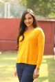 Actress Srinidhi Shetty Yellow Dress Pictures @ KGF Success Meet