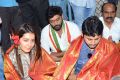 Rashi Khanna, Ajay, Nithin @ Srinivasa Kalyanam Team visits Dwaraka Tirumala Temple Photos