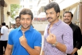 Suriya, Karthik Sivakumar Votes For Tamilnadu Election 2011 Stills