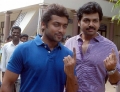 Suriya, Karthi Sivakumar Votes For Tamilnadu Election 2011 Stills