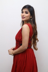 Subhashree Rayaguru Red Dress Stills @ Katha Venuka Katha Title Launch