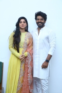 Divyabharathi, Sudigali Sudheer @ Mahateja Creations Movie Opening Stills