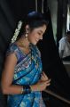 Telugu Actress Suhasini Blue Saree Images @ Rough Movie Location
