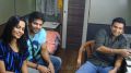 Suja Varunee,Arya,Santhanam at Settai Movie Shooting Spot Stills