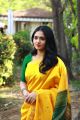Kaali Movie Actress Sunaina in Yellow Silk Saree Photos HD