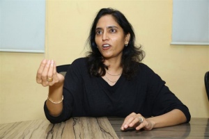 Producer Supriya Yarlagadda Photos @ Boys Hostel Movie Interview