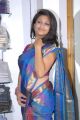 Telugu Actress Supriya Aysola in Blue Silk Saree Photos