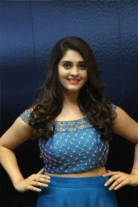 Actress Surabhi New Pics in Blue Lehenga Dress