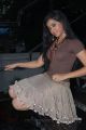 Swathi Deekshith Hot in Dark Brown T-Shirt & Light Brown Skirt