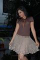 Swathi Deekshith Hot in Dark Brown T-Shirt & Light Brown Skirt