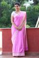 Swathi Reddy in Pink Saree Photos at Tripura Interview