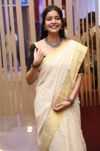 Actress Colors Swathi Saree Pics @ Month Of Madhu Trailer Launch