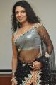 Actress Swati Varma in Black Transparent Saree Stills