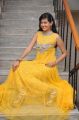 Actress Swetha Jadhav in Yellow Long Gown Pictures