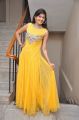 Actress Swetha Jadhav Pictures in Yellow Long Gown