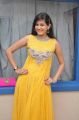 Actress Swetha Jadhav Pictures in Yellow Long Gown