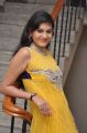 Actress Swetha Jadhav in Yellow Long Gown Pictures