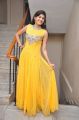 Actress Swetha Jadhav in Yellow Long Gown Pictures