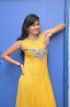 Actress Swetha Jadhav Pictures in Yellow Long Gown