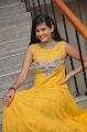 Actress Swetha Jadhav Pictures in Yellow Long Gown