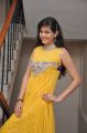 Actress Swetha Jadhav in Yellow Long Gown Pictures