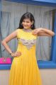 Actress Swetha Jadhav Pictures in Yellow Long Gown