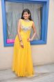 Actress Swetha Jadhav in Yellow Long Gown Pictures