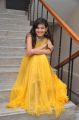 Actress Swetha Jadhav Pictures in Yellow Long Gown