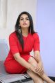 Telugu Actress Swetha Varma Photoshoot in Red Mini Frock