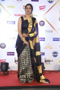 Anchor Syamala Stills @ Filmfare Awards South 2024 Red Carpet