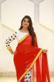 Anchor Syamala HD Pics in Red White Printed Saree