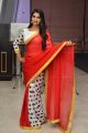 Anchor Shyamala in Red White Printed Saree HD Pics