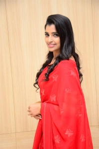 Anchor Syamala Red Saree Pics @ Love Story Success Meet