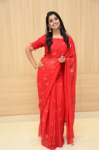 Anchor Shyamala Red Saree Pics @ Love Story Success Meet